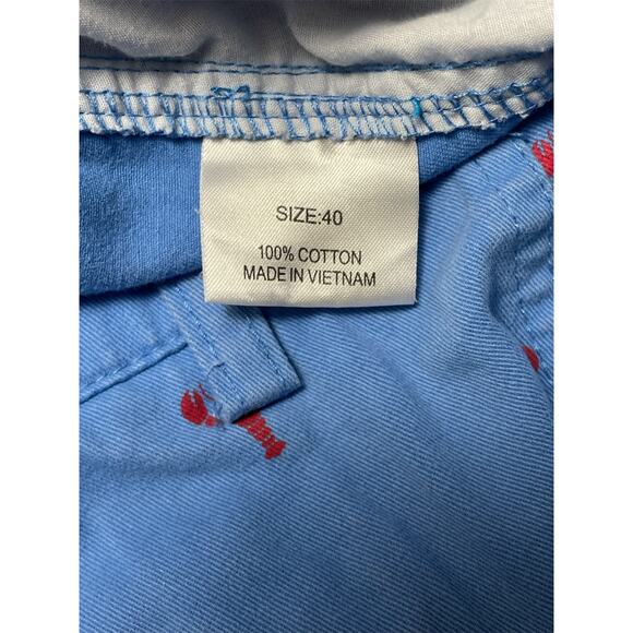 Men’s Boca Classics Blue & Red Lobster Chino Shorts Size 40 - Picture 5 of 7